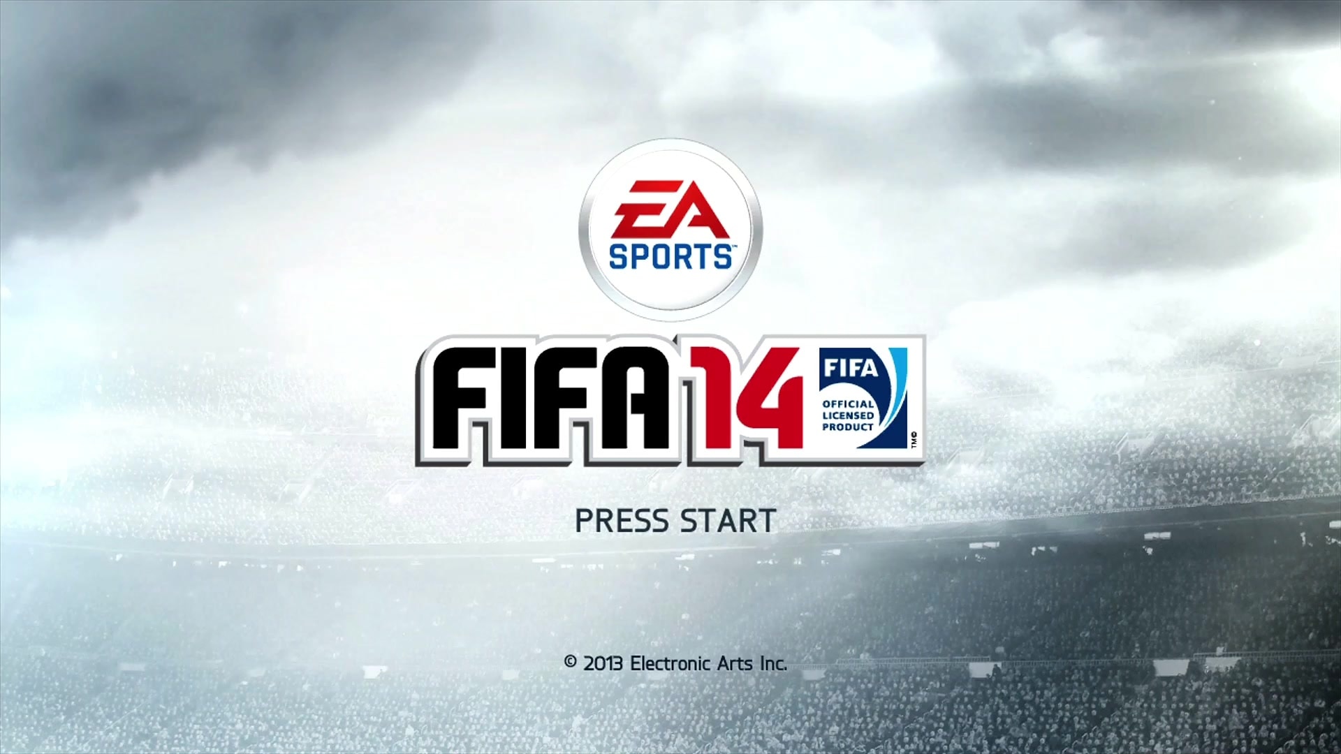 FIFA 14 title screen for Xbox 360